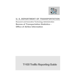 T-100 Traffic Reporting Guide - ACI-NA