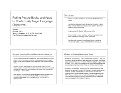 Pairing Picture Books and Apps to Contextually Target
