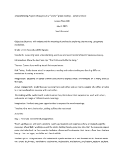 Prefixes Through Art &ndash; Grades 2-3