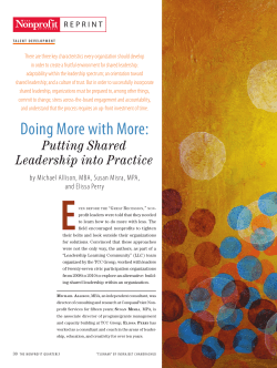 Doing More with More