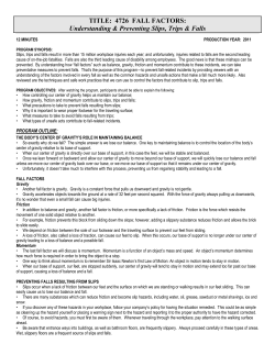4726 Fact Sheet - ERI Safety Videos