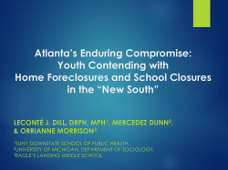 The Enduring Atlanta Compromise: Youth Contending with Home