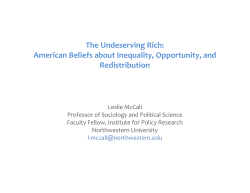 American Beliefs about Inequality, Opportunity, and Redistribution