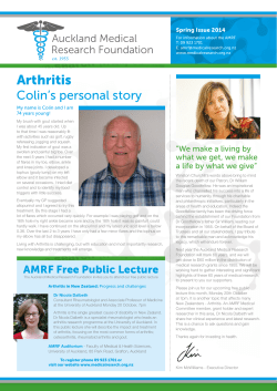 the newsletter - Auckland Medical Research Foundation