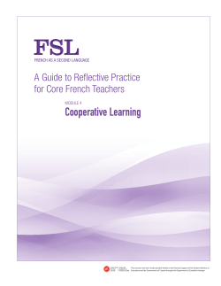 Cooperative Learning - Curriculum Services Canada