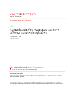 A generalization of the mean square successive difference statistic