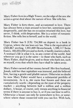Mary Fisher lives in a High Tower, on the edge of the sea: she writes