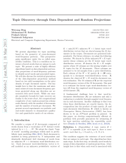 Topic Discovery through Data Dependent and