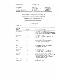 economic social council - World Trade Organization
