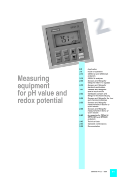 Measuring equipment for pH value and redox potential