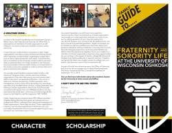 fraternity sorority life - Reeve Union
