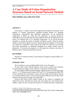 A Case Study of Crime Organization Structure Based on Social