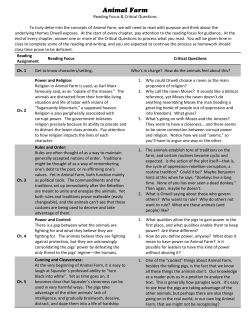 Reading Purpose and Critical Questions 2014