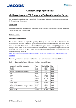 CCA Energy and Carbon Conversion Factors