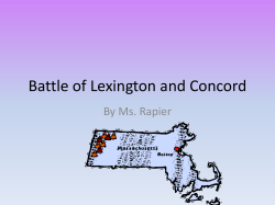 Battle of Lexington and Concord