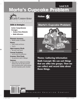 Marta`s Cupcake Problem