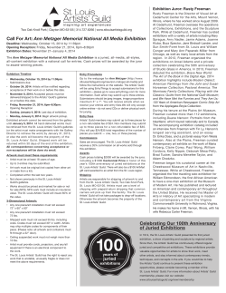 Call For Art: Ann Metzger Memorial National All Media Exhibition