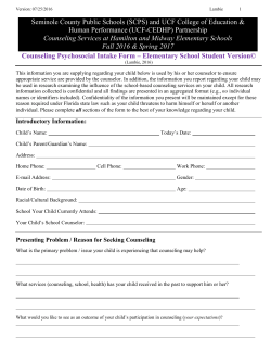 Seminole County Public Schools (SCPS) and UCF College of