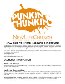 how far can you launch a pumpkin?