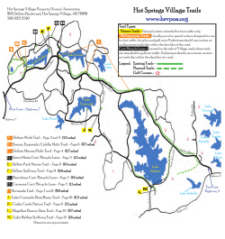 Hot Springs Village Trails www.hsvpoa