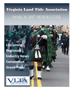 March 2017 - Virginia Land Title Association