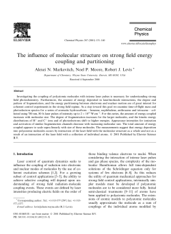 The influence of molecular structure on strong field energy coupling