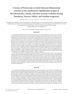 A review of Proterozoic to Early Paleozoic lithotectonic terranes in