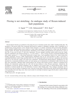 Flexing is not stretching: An analogue study of flexure