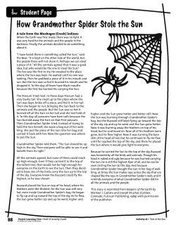 How Grandmother Spider Stole the Sun
