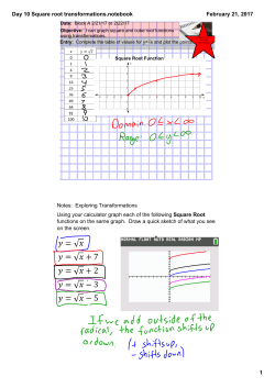Day 10 Square root transformations.notebook