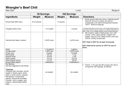 Wrangler`s Beef Chili