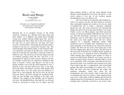 From: John McPhee Basin and Range EXCERPT ON AN