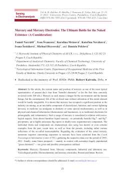 Mercury and Mercury Electrodes: The Ultimate Battle for the Naked