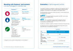 Bleeding with Pradaxa&reg; and warfarin can be managed in a similar