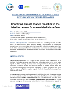 Programme 2nd Meeting Mediterranean Environmental