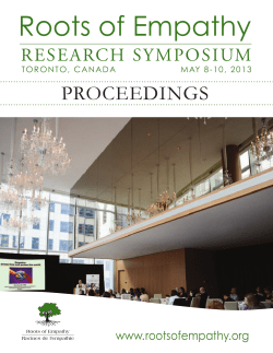 Introduction - Roots of Empathy