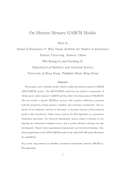 On Mixture Memory GARCH Models