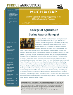 MUCH in OAP - Purdue Agriculture