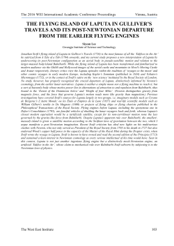 the flying island of laputa in gulliver`s travels and