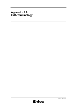 Appendix 5.A LVIA Terminology