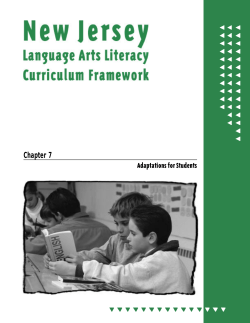 Language Arts Literacy, Adaptations for Students