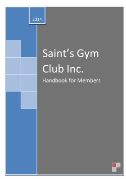 Saint`s Gym Club Inc.