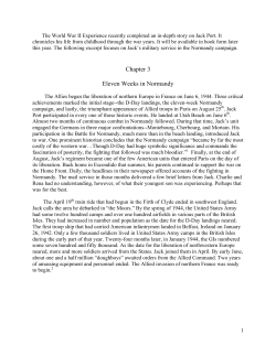 Chapter 3 Eleven Weeks in Normandy