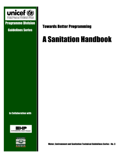 A Sanitation Handbook