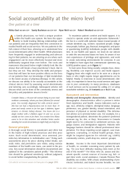 Social accountability at the micro level