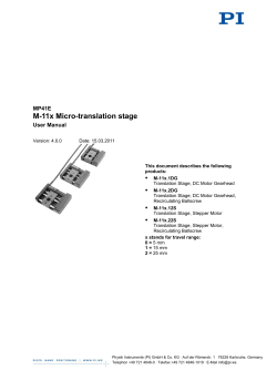M-11x Micro-translation stage