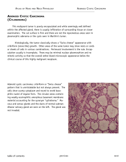 A CYSTIC CARCINOMA