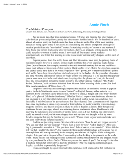 The Metrical Compass