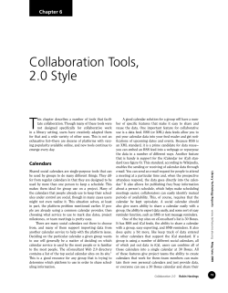 Collaboration Tools, 2.0 Style