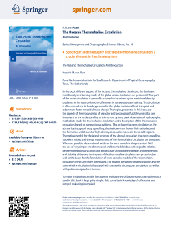 The Oceanic Thermohaline Circulation